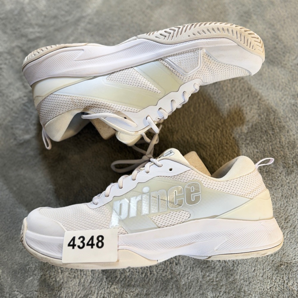 Prince Cross Court 2.0 Tennis Shoes Mens 10.5 White Low Top Sneakers